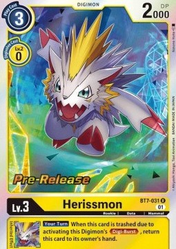 Herissmon (BT7-031) - Promos: Next Adventure (Rare) [BT-07P-BT7-031]