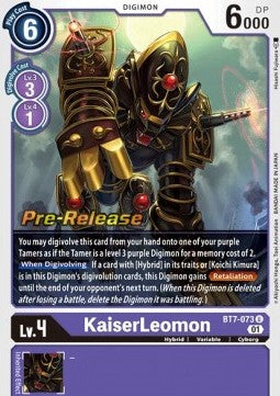 KaiserLeomon (BT7-073) - Promos: Next Adventure (Uncommon) [BT-07P-BT7-073]