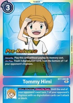 Tommy Himi (BT7-086) (V.1) - Promos: Next Adventure (Rare) [BT-07P-BT7-086]