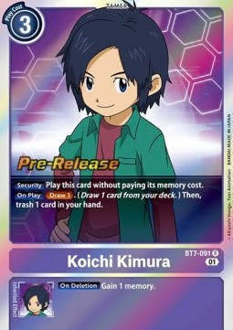 Koichi Kimura (BT7-091) (V.1) - Promos: Next Adventure (Rare) [BT-07P-BT7-091]