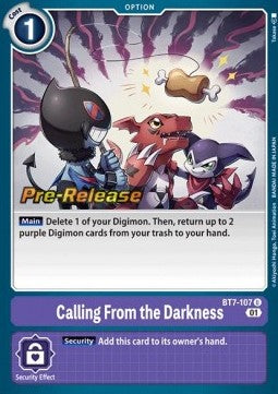 Calling From the Darkness (BT7-107) - Promos: Next Adventure (Uncommon) [BT-07P-BT7-107]