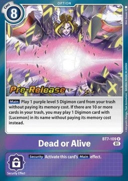 Dead or Alive (BT7-109) - Promos: Next Adventure (Rare) [BT-07P-BT7-109]