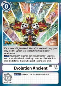 Evolution Ancien (BT7-110) - Promos: Next Adventure (Rare) [BT-07P-BT7-110]
