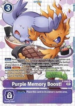 Purple Memory Boost! (P-040) (V.2) - Promos (Alternative Art) [P-P-040]