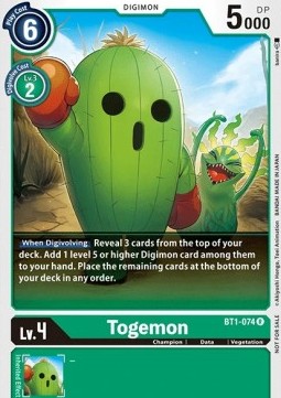 Togemon (BT1-074) - Official Tournament Pack Events (Alternative Art) [OTPE-BT1-074]