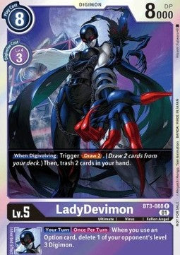 LadyDevimon (BT3-088) - Official Tournament Pack Events (Alternative Art) [OTPE-BT3-088]