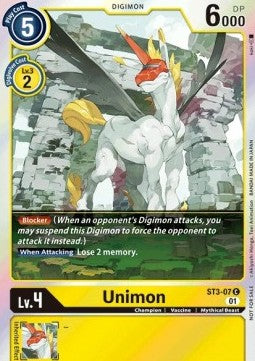 Unimon (ST3-07) - Official Tournament Pack Events (Alternative Art) [OTPE-ST3-07]