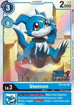 Veemon (BT2-021) - Special Tournament Promos (Alternative Art) [STP-BT2-021]
