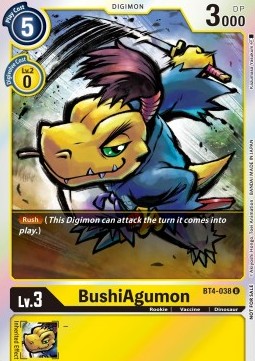 BushiAgumon (BT4-038) - Event Pack 2 (Alternative Art) [EP2-BT4-038]