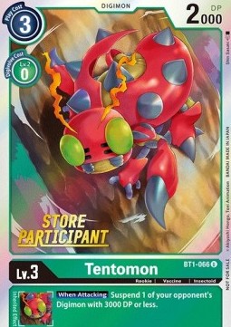 Tentomon (BT1-066) (V.1) - Store Championships Promos (Alternative Art) [SCP-BT1-066]