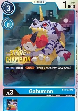 Gabumon (BT1-029) (V.2) - Store Championships Promos (Alternative Art) [SCP-BT1-029]