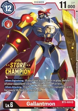 Gallantmon (BT2-020) (V.2) - Store Championships Promos (Alternative Art) [SCP-BT2-020]