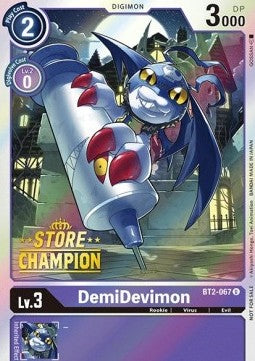 DemiDevimon (BT2-067) (V.2) - Store Championships Promos (Alternative Art) [SCP-BT2-067]