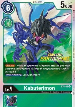 Kabuterimon (ST4-08) (V.1) - Online Regional Promos (Alternative Art) [ORP-ST4-08]
