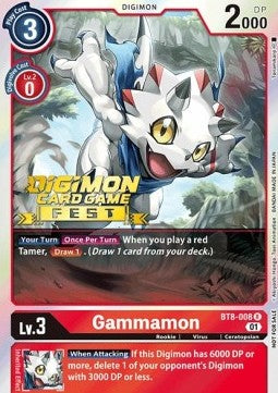 Gammamon (BT8-008) - Digimon Card Game Fest (Rare) [DCGF-BT8-008]