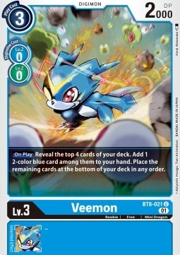 Veemon (BT8-021) - New Awakening (Uncommon) [BT-08-021]