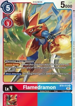 Flamedramon (BT8-012) (V.1) - New Awakening (Rare) [BT-08-012]