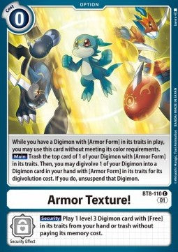 Armor Texture! (BT8-110) - New Awakening (Common) [BT-08-110]