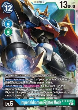 Imperialdramon Fighter Mode (BT8-032) (V.1) - New Awakening (Super Rare) [BT-08-032]