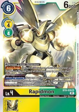 Rapidmon (BT8-039) (V.1) - New Awakening (Super Rare) [BT-08-039]
