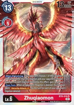 Zhuqiaomon (BT8-019) - New Awakening (Super Rare) [BT-08-019]