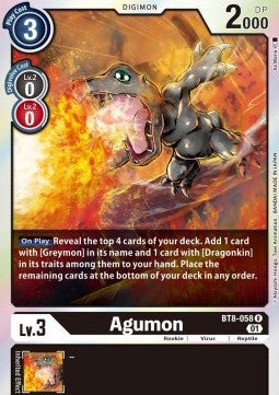 Agumon (BT8-058) - New Awakening (Rare) [BT-08-058]