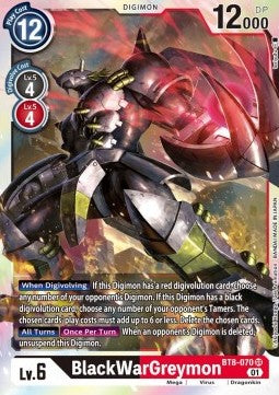 BlackWarGreymon (BT8-070) (V.1) - New Awakening (Super Rare) [BT-08-070]