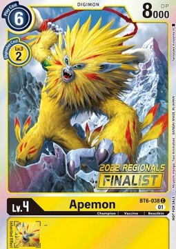 Apemon (BT6-038) (V.2) - Championship 2022 Promos (Alternative Art) [CP22-BT6-038]