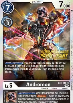 Andromon (EX1-048) (V.1) - Championship 2022 Promos (Alternative Art) [CP22-EX1-048]
