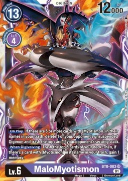 MaloMyotismon (BT8-083) (V.1) - New Awakening (Super Rare) [BT-08-083]