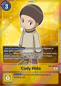 Cody Hida (BT8-089) (V.2) - Promos: New Awakening (Alternative Art) [BT-08P-BT8-089]