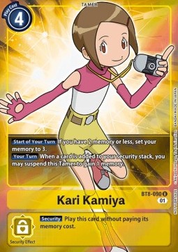 Kari Kamiya (BT8-090) (V.2) - Promos: New Awakening (Alternative Art) [BT-08P-BT8-090]