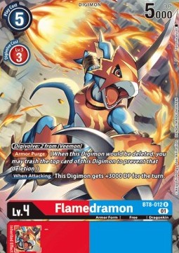Flamedramon (BT8-012) (V.2) - New Awakening (Alternative Art) [BT-08-012]
