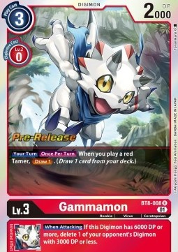 Gammamon (BT8-008) - Promos: New Awakening (Rare) [BT-08P-BT8-008]