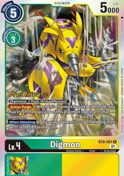 Digmon (BT8-051) - Promos: New Awakening (Rare) [BT-08P-BT8-051]