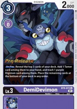 DemiDevimon (BT8-072) - Promos: New Awakening (Uncommon) [BT-08P-BT8-072]