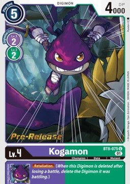 Kogamon (BT8-075) - Promos: New Awakening (Uncommon) [BT-08P-BT8-075]