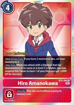 Hiro Amanokawa (BT8-086) (V.1) - Promos: New Awakening (Rare) [BT-08P-BT8-086]