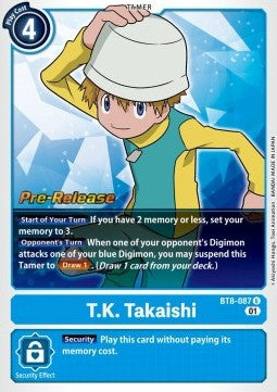 T.K. Takaishi (BT8-087) (V.1) - Promos: New Awakening (Uncommon) [BT-08P-BT8-087]