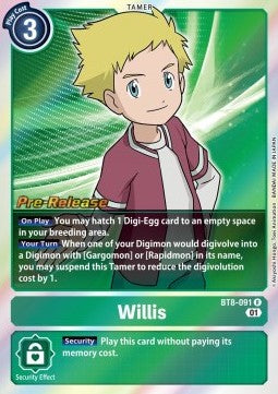 Willis (BT8-091) (V.1) - Promos: New Awakening (Rare) [BT-08P-BT8-091]