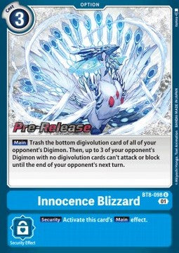 Innocence Blizzard (BT8-098) - Promos: New Awakening (Uncommon) [BT-08P-BT8-098]