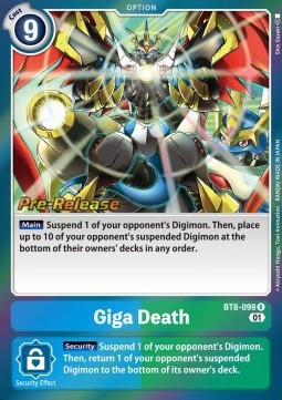 Giga Death (BT8-099) - Promos: New Awakening (Rare) [BT-08P-BT8-099]