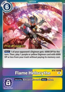 Flame Hellscythe (BT8-109) - Promos: New Awakening (Rare) [BT-08P-BT8-109]