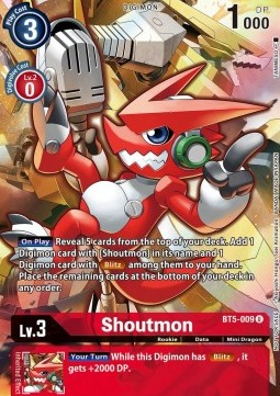 Shoutmon (BT5-009) - Premium Bandai Products (Alternative Art) [PB-XX-BT5-009]