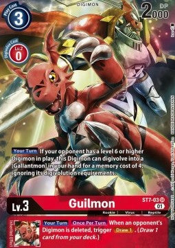 Guilmon (ST7-03) (V.2) - Premium Bandai Products (Alternative Art) [PB-XX-ST7-03]