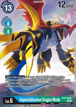 Imperialdramon Dragon Mode (ST9-06) - Digital Hazard (Alternative Art) [EX-02-ST9-06]