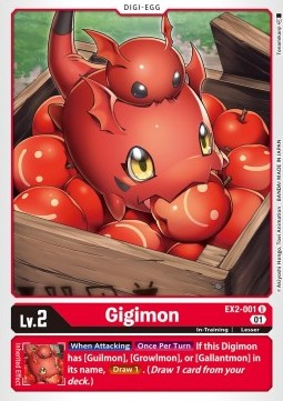 Gigimon (EX2-001) (V.1) - Digital Hazard (Uncommon) [EX-02-001]