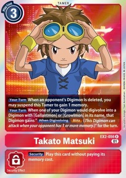 Takato Matsuki (EX2-056) (V.1) - Digital Hazard (Rare) [EX-02-056]