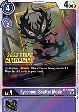 Eyesmon: Scatter Mode (BT7-069) (V.1) - Championship 2022 Promos (Alternative Art) [CP22-BT7-069]