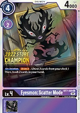 Eyesmon: Scatter Mode (BT7-069) (V.2) - Championship 2022 Promos (Alternative Art) [CP22-BT7-069]